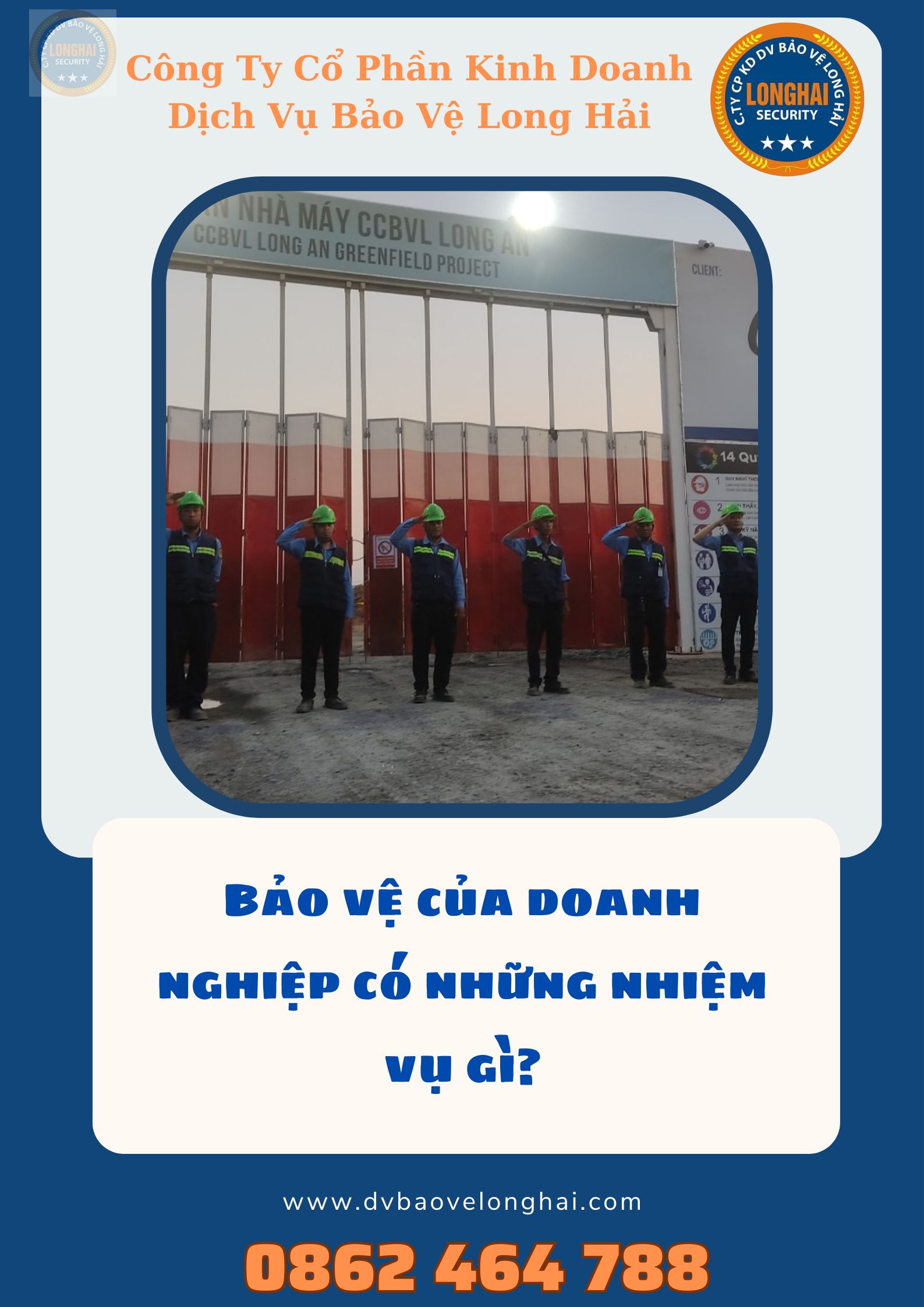 |Long Hải|- Bảo vệ của doanh nghiệp có những nhiệm vụ gì?